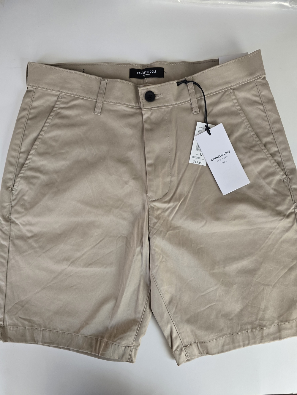 Kenneth Cole Men's Tan Chino Shorts
